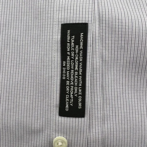 Jos A Bank Travelers Collection Tailored Fit Dress Shirt 16-36 grey checkered - Picture 2 of 7